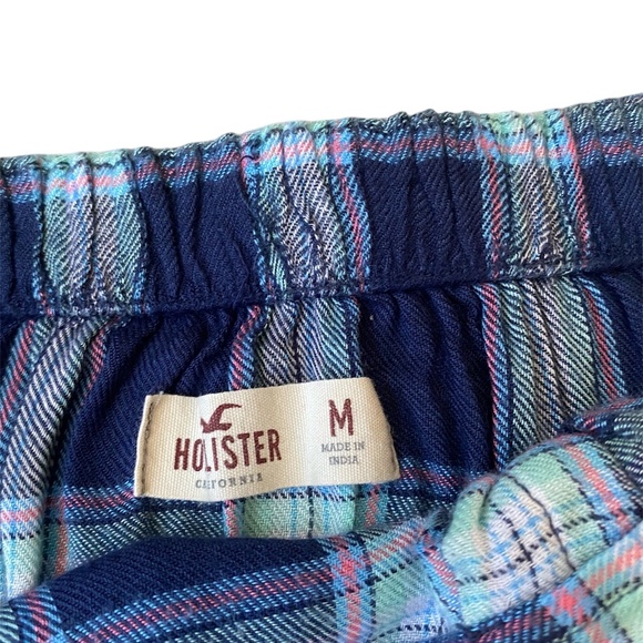 Hollister Mini Skirt Blue Checked Plaid Y2K Vibes Summer Lightweight Flannel M - Picture 6 of 6
